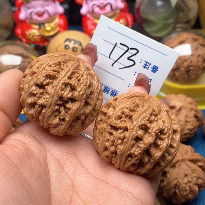 文玩核桃把件173号43平谷粗筋