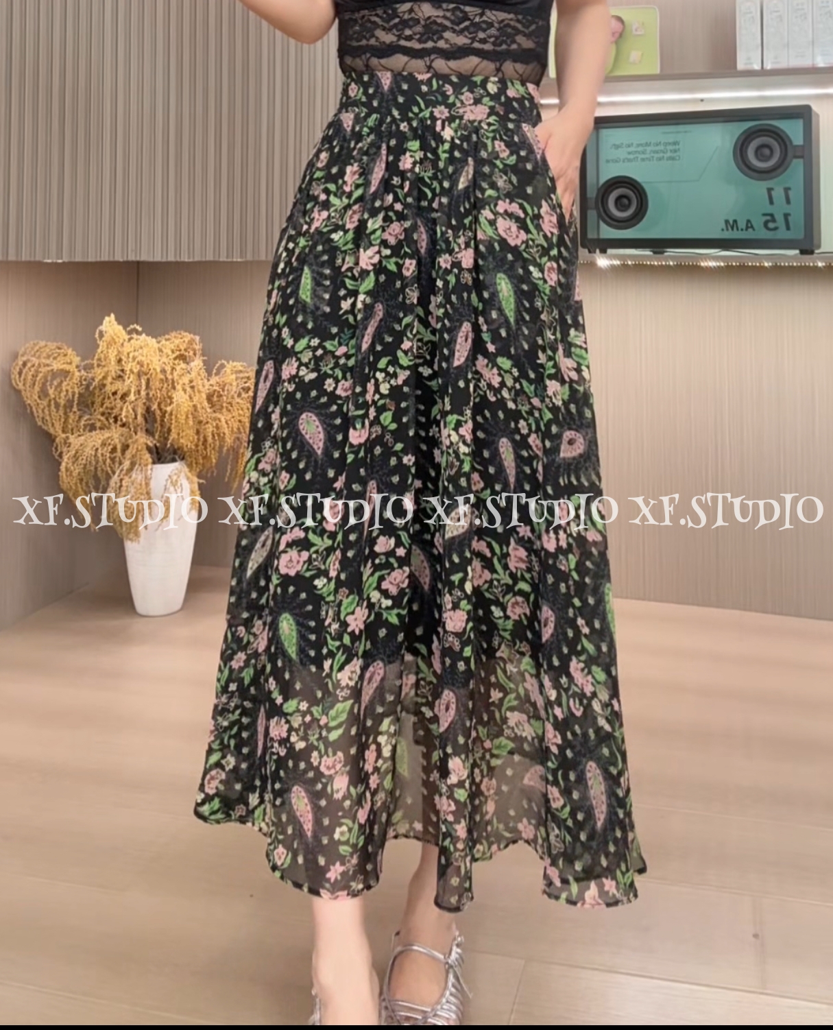 【小凤定制】夏季飘逸百搭碎花半裙