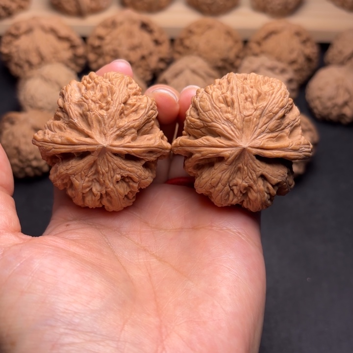 文玩核桃把件45粗筋克重53.9