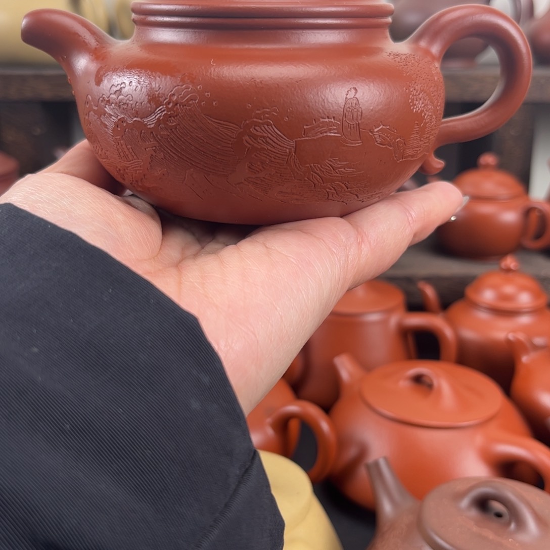 紫砂茶壶青*了全手仿古220毫升