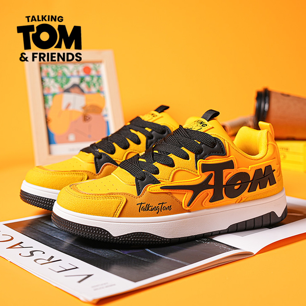 汤姆猫鞋子男款秋季潮牌隐形增高面包鞋情侣板鞋明星同款潮运动鞋