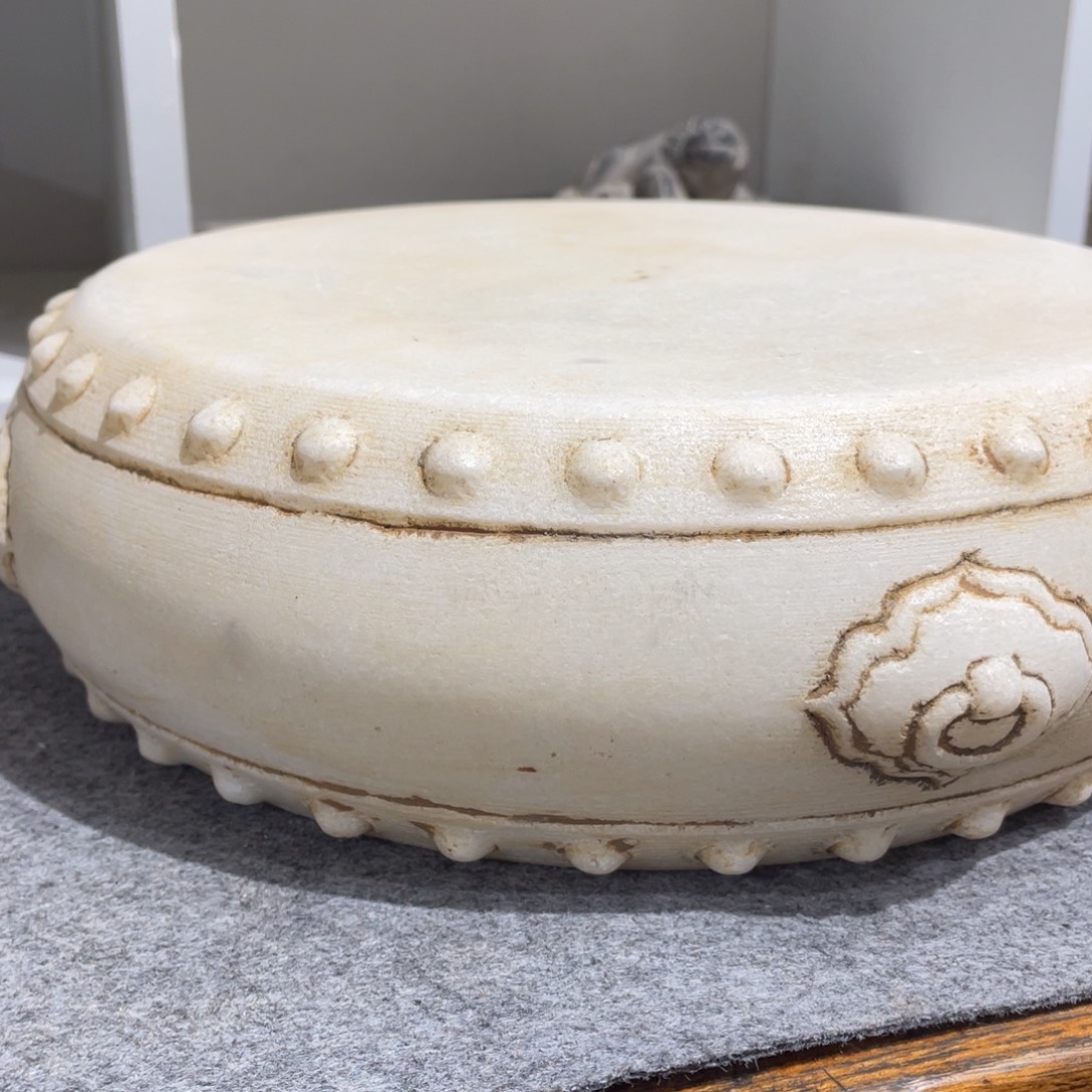 俊***章汉白玉，石鼓，不包邮