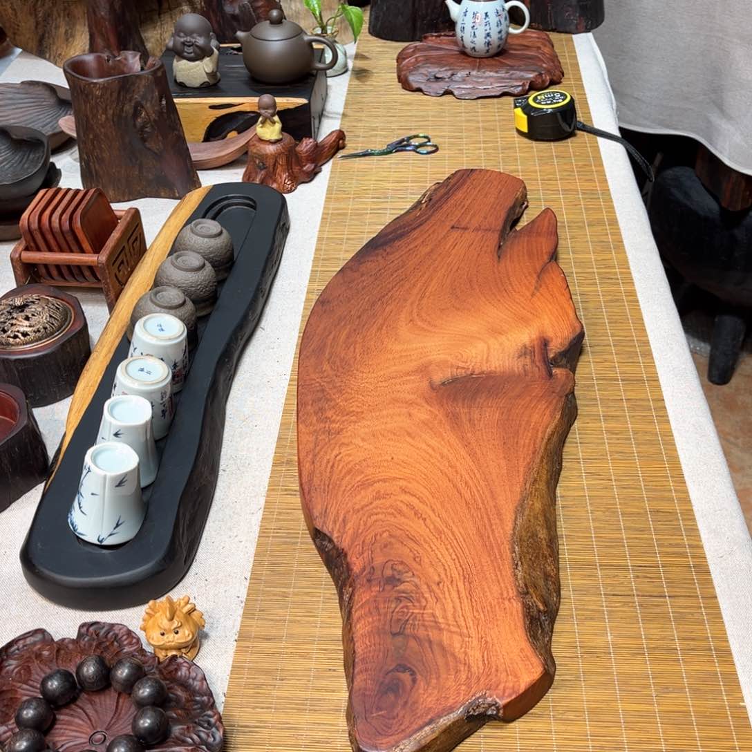 老挝酸枝干泡茶盘