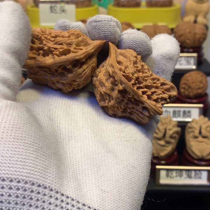 文玩核桃把件鸳鸯鸟48