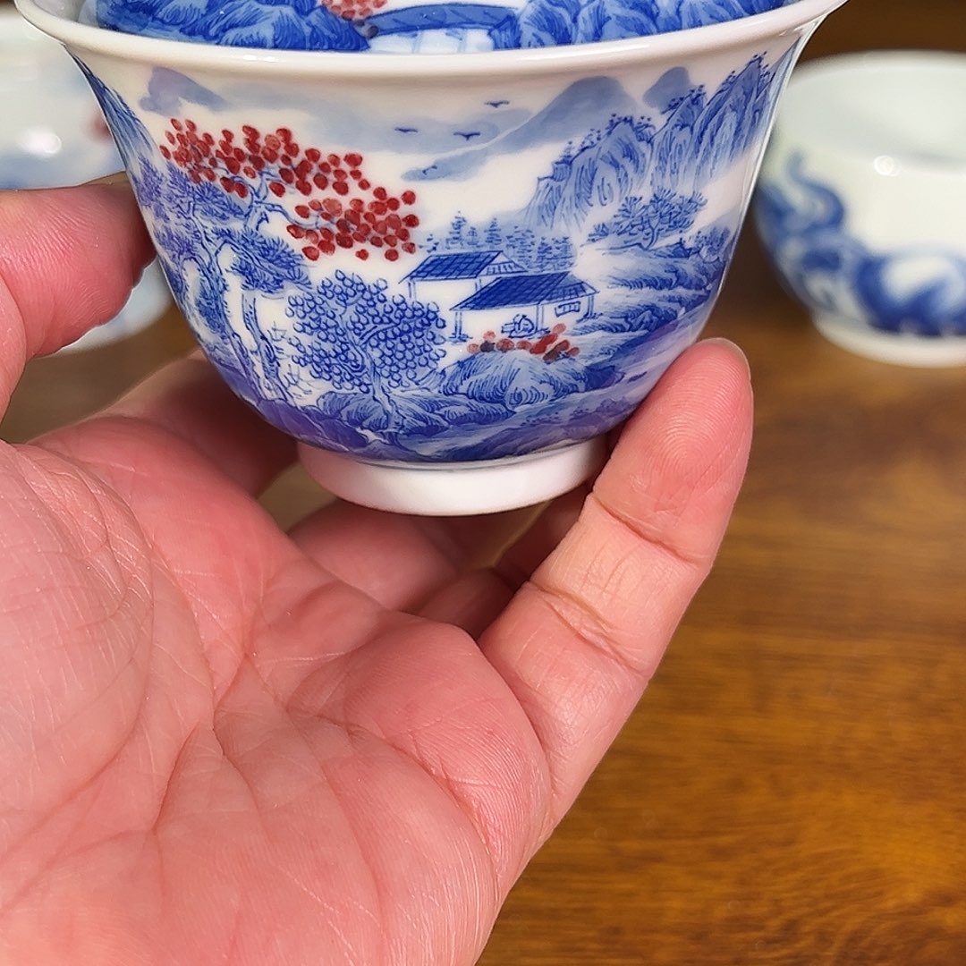 景德镇原矿釉里红陶瓷