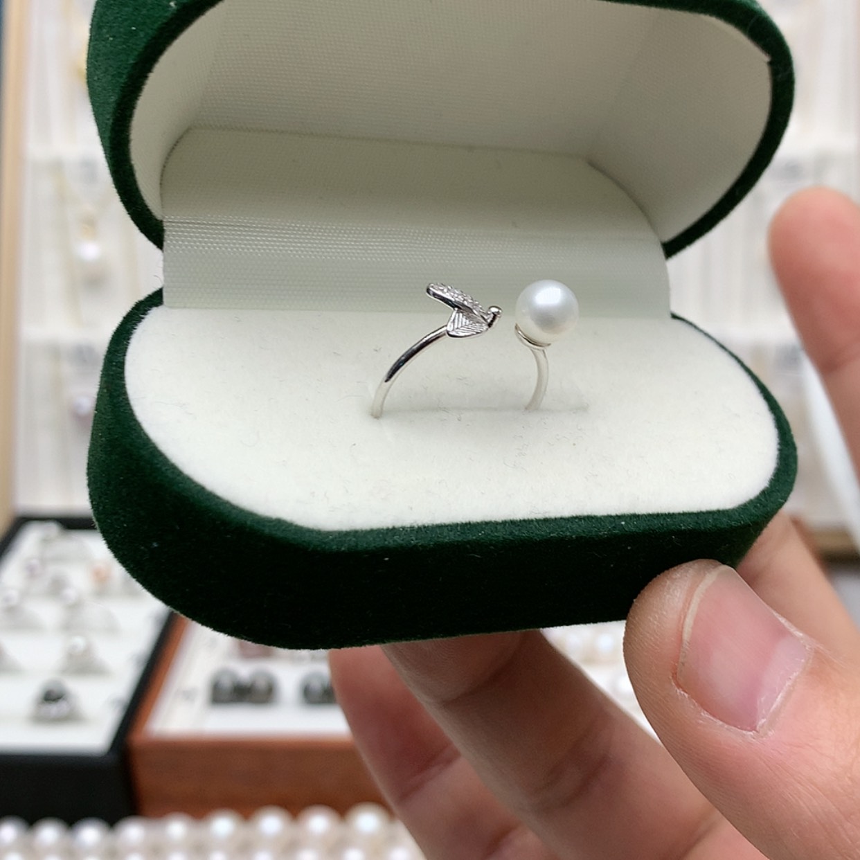 【闪购商品】淡水珍珠戒指银S925镶嵌