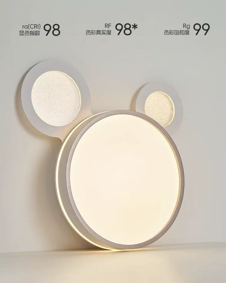 极简追光人熊大卧室吸顶灯现代简约房间灯2025年新款护眼主卧灯