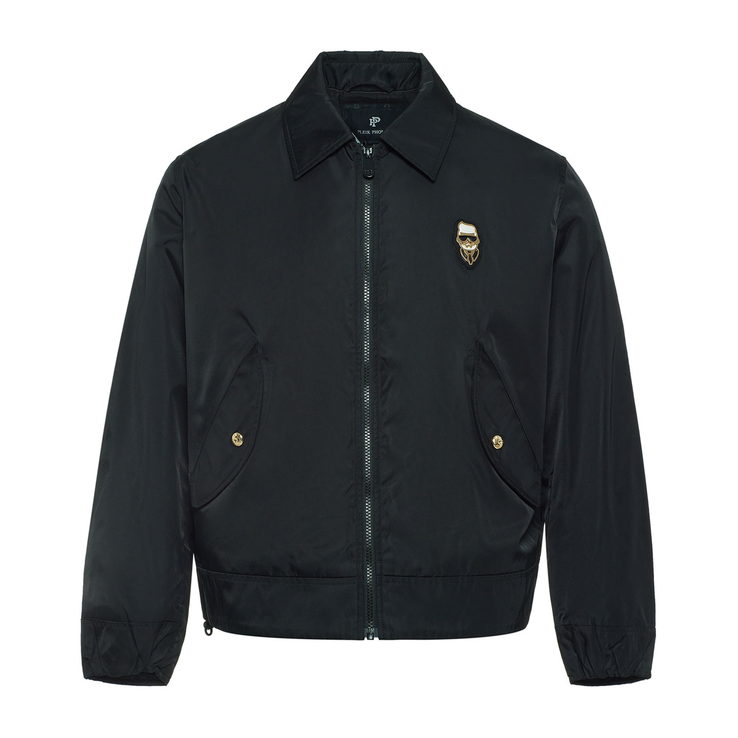 PLEIKPHOLPPE男士秋冬简约时尚休闲卡通logo徽章棉服GMF094219628