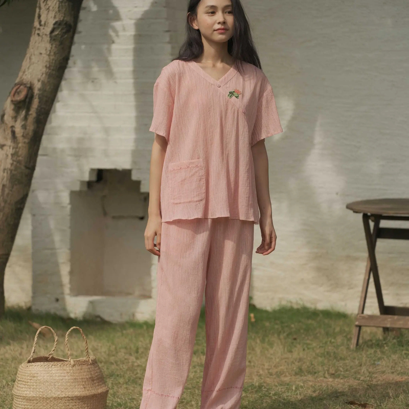 【小薇专属】朵朵可可女 251-166 家居舒适透气家居服套装