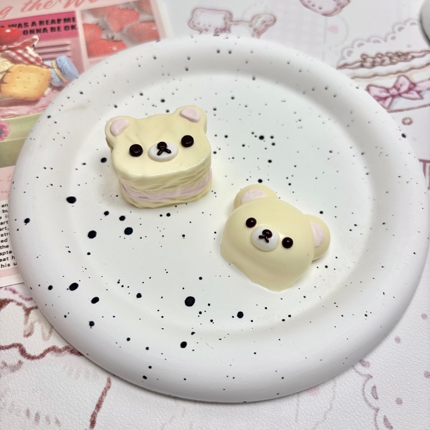 迷你轻松熊捏捏 食品级硅胶捏捏玩具不可食用