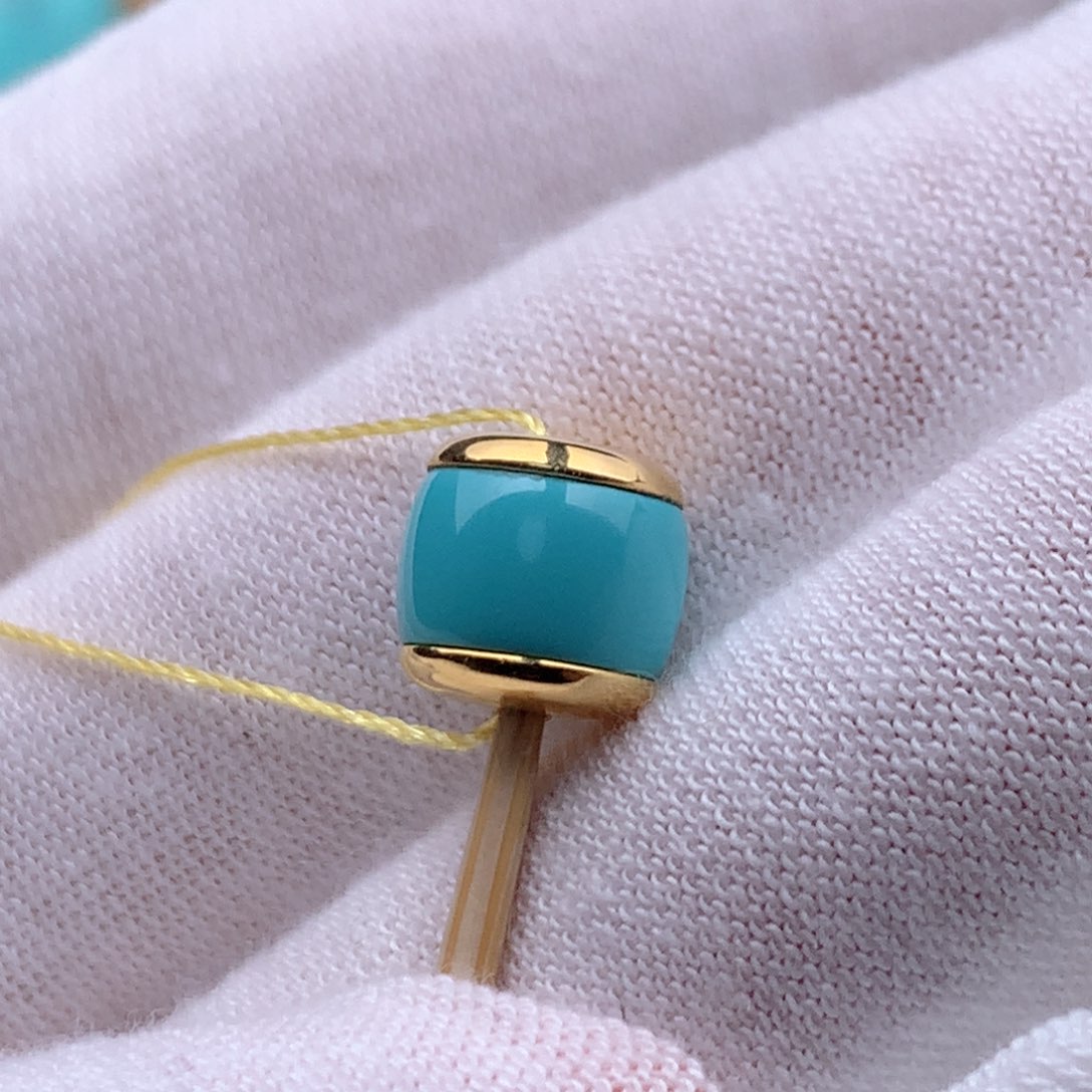 绿松石珠宝奇石18K金镶嵌