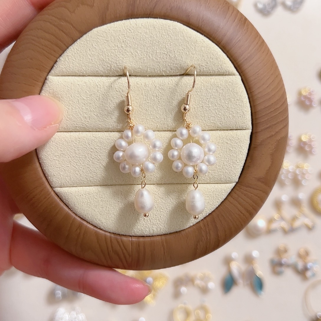 淡水珍珠原创手作银S925镶嵌不退换