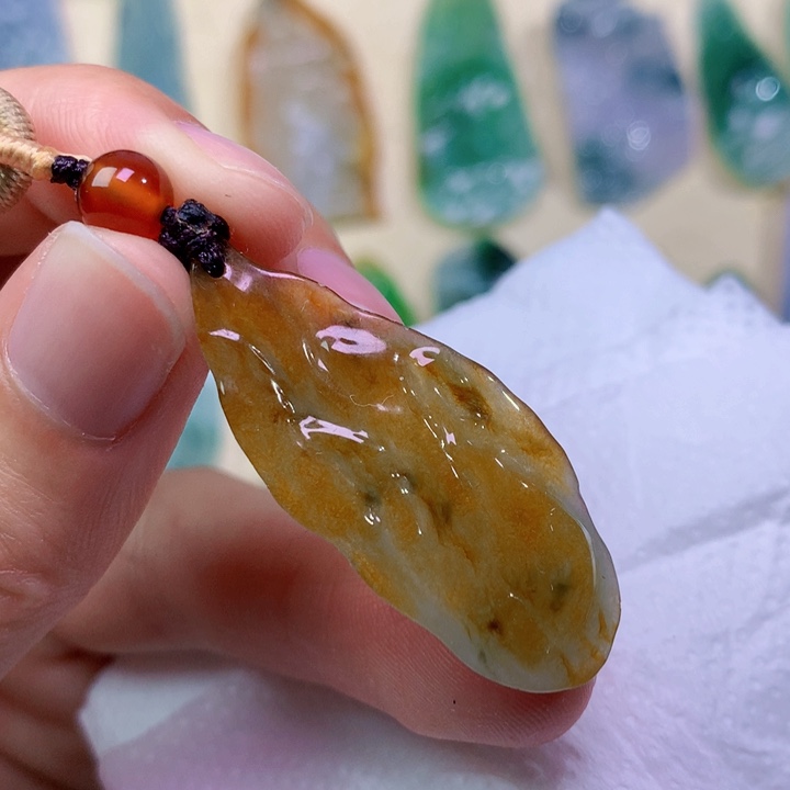 翡翠未镶嵌吊坠(不含链)