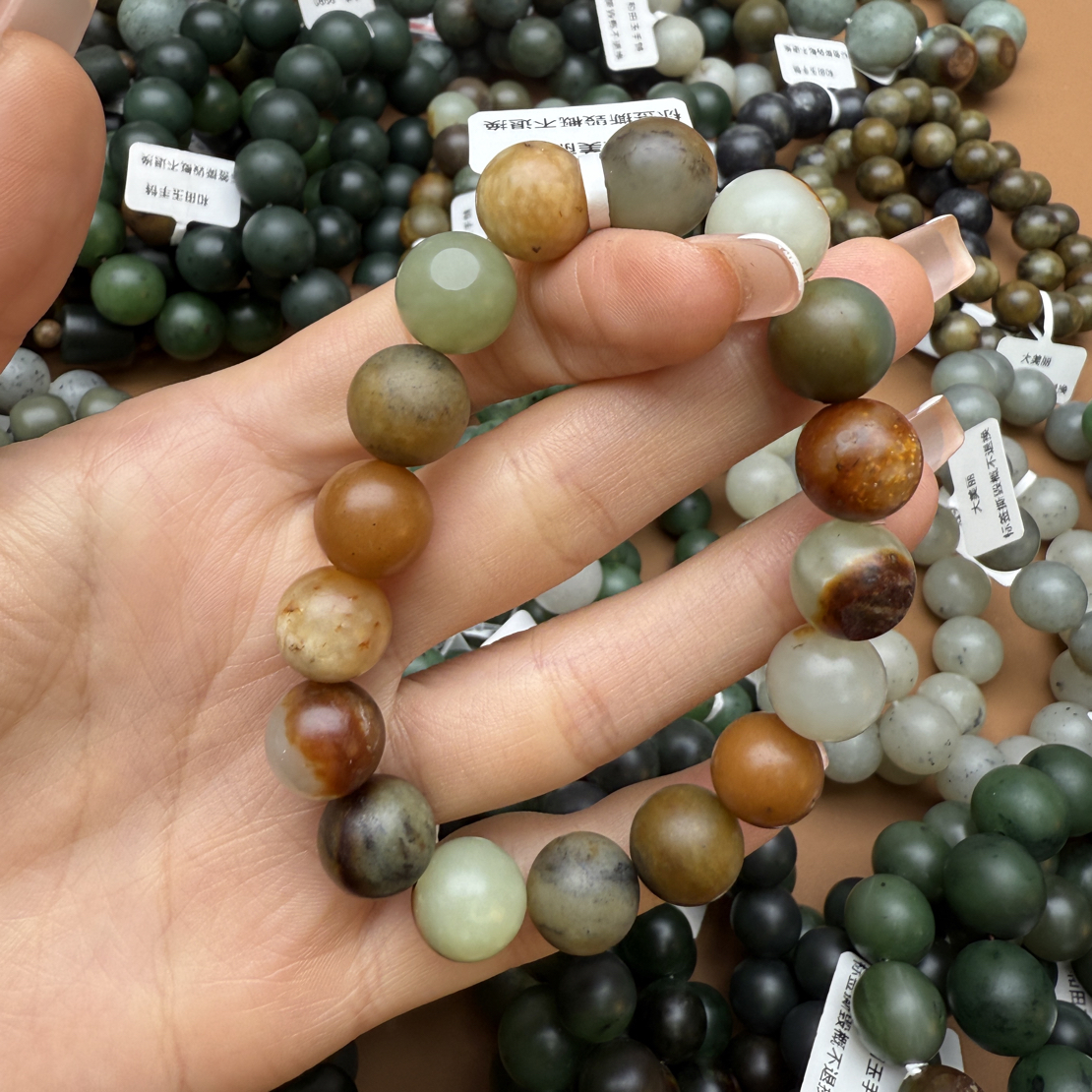 和田玉手串1204z拍一发一