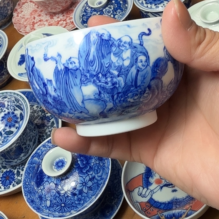 手绘十八罗汉福利款