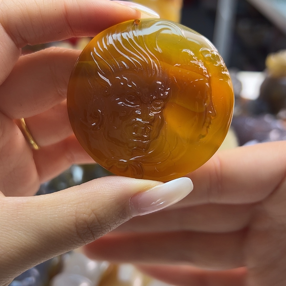 玛瑙/玉髓未镶嵌吊坠(不含链)