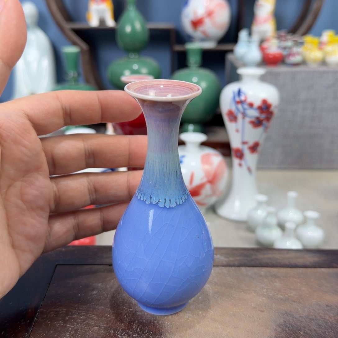陶瓷手工小花器摆件