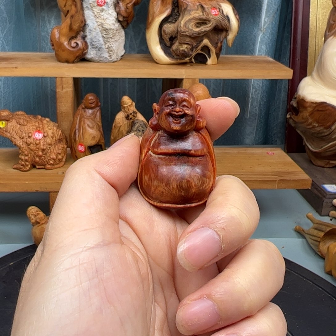 木崖柏木摆件手把件