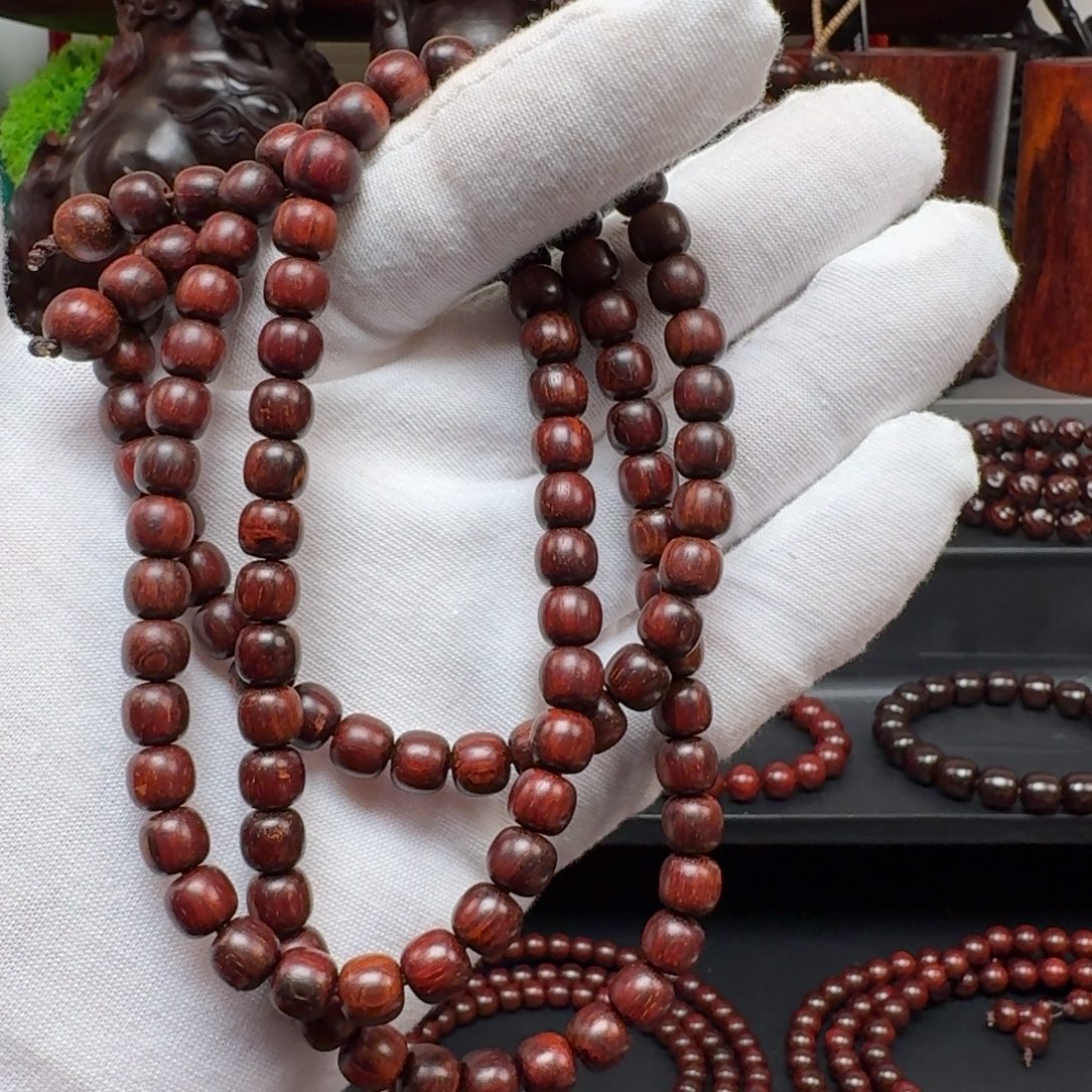 手串/手链小叶紫檀0.65/0.7cm108粒微瑕