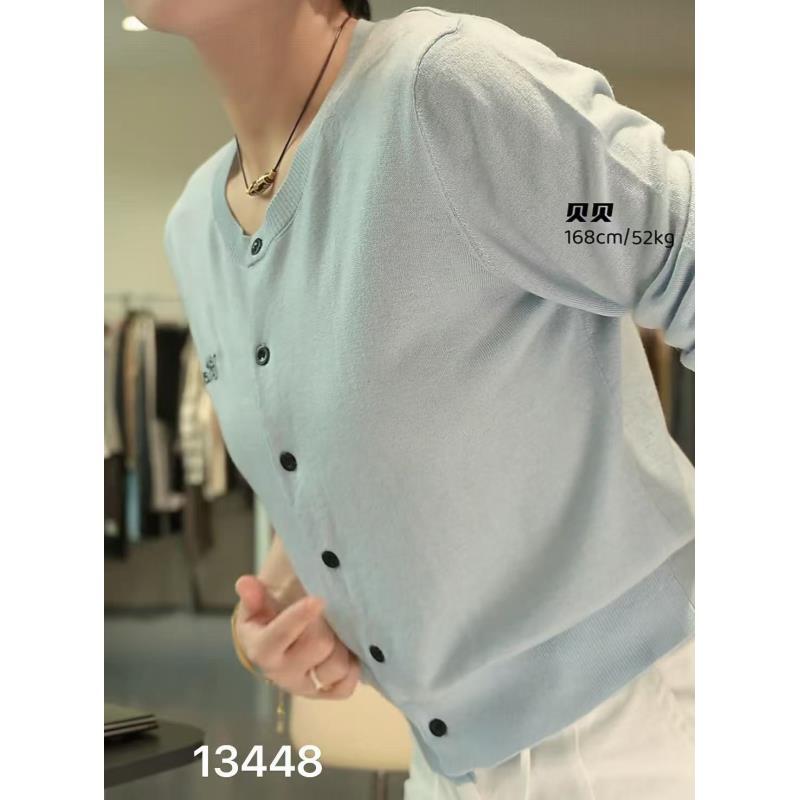13448（部分无水洗唛，介意慎拍）WANGDAN新款字母刺绣长袖开衫