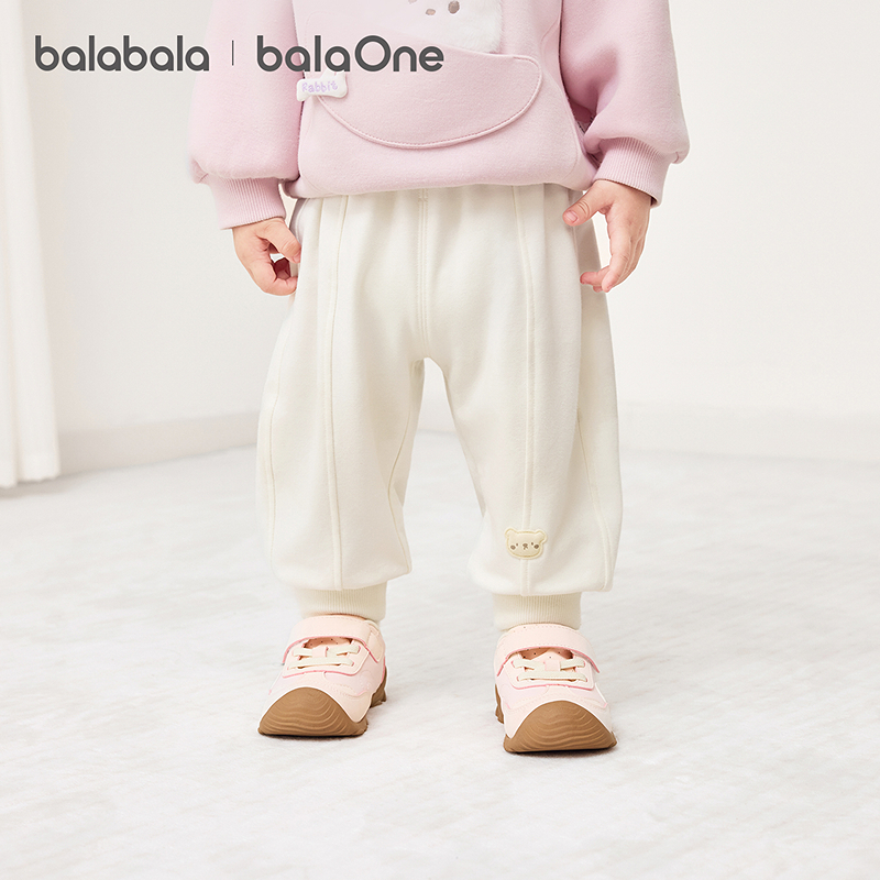 【balaOne】巴拉巴拉童装儿童裤子男女童2026新款春秋装小童长裤