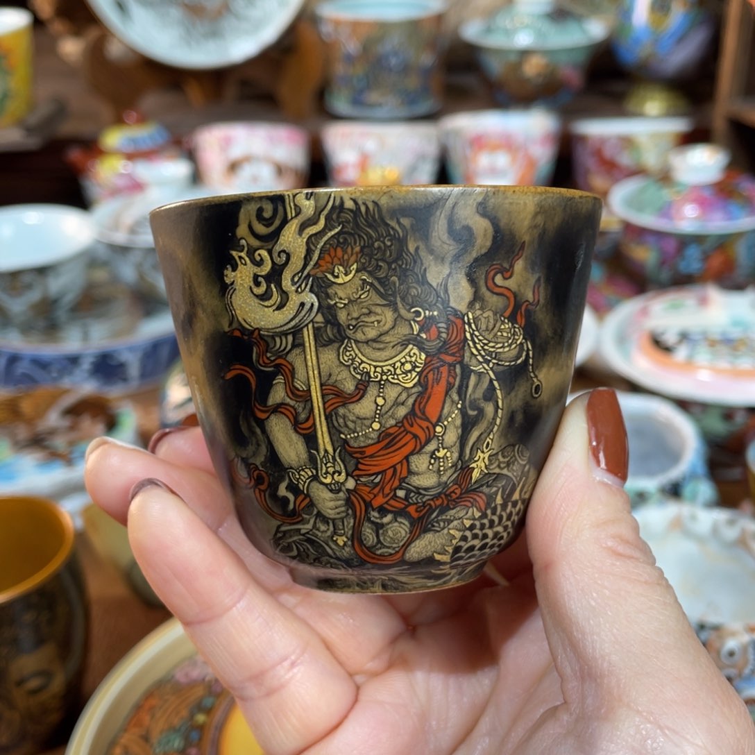 【闪购商品】明王御龙杯 茶叶末汝瓷