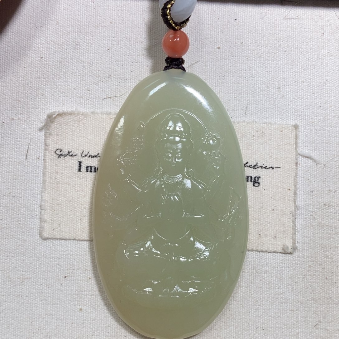 和田玉（糖玉）颈饰未镶嵌