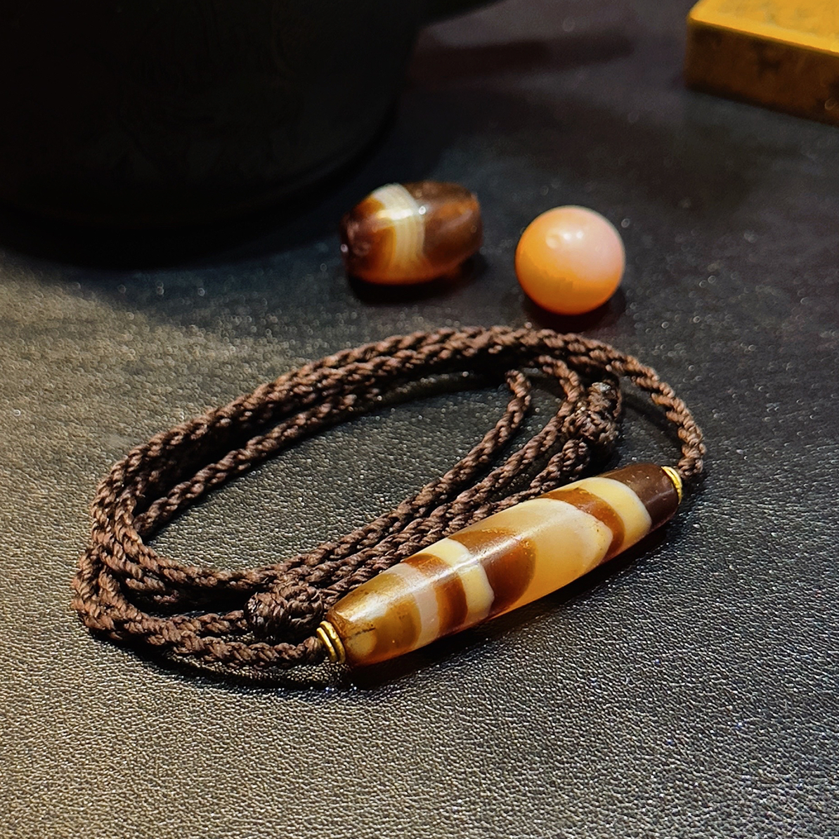 吉尔吉特措思线珠 直径9.5mm 对孔40mm