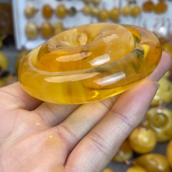 蜜蜡手镯未镶嵌蜜蜡手镯