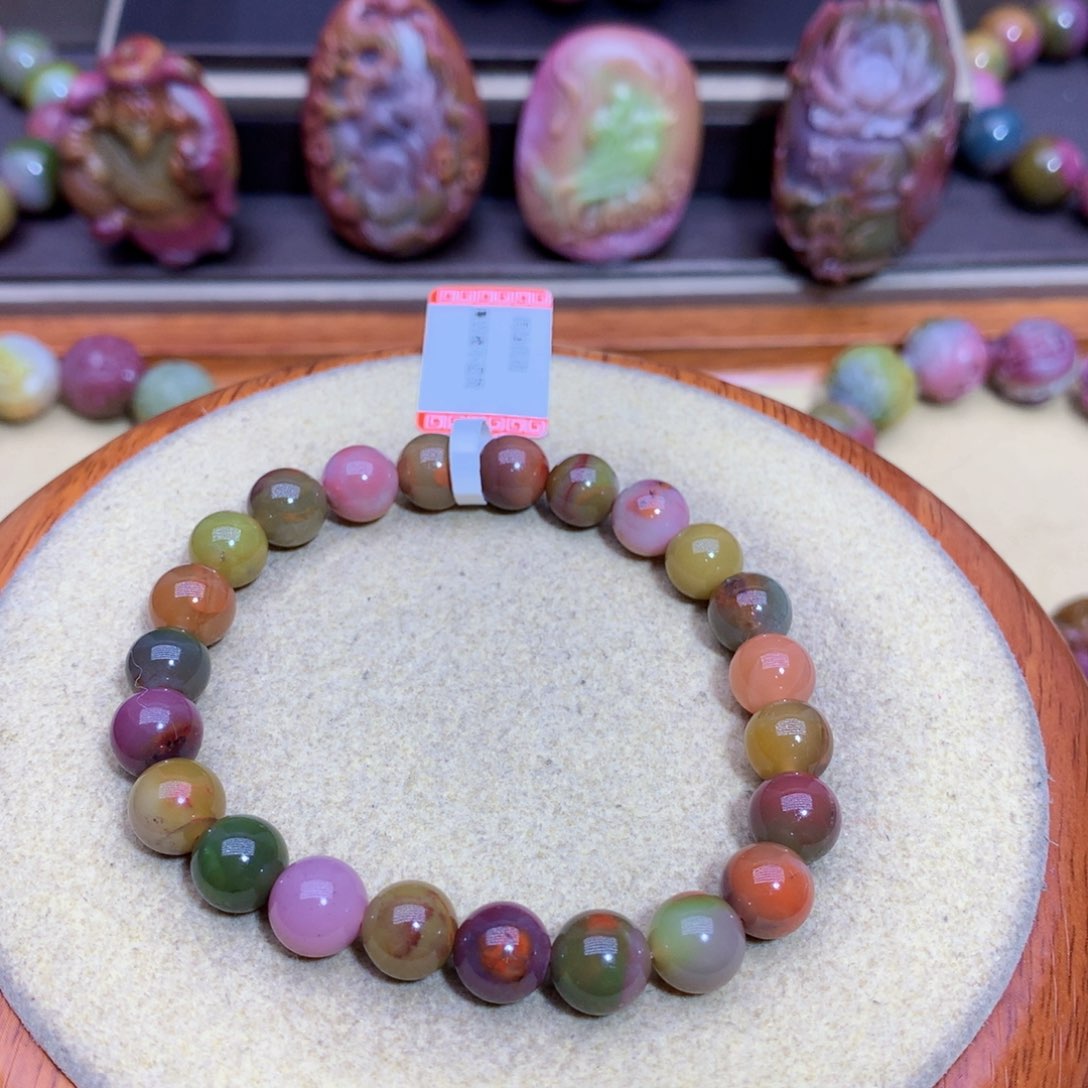 玛瑙手链未镶嵌盐源