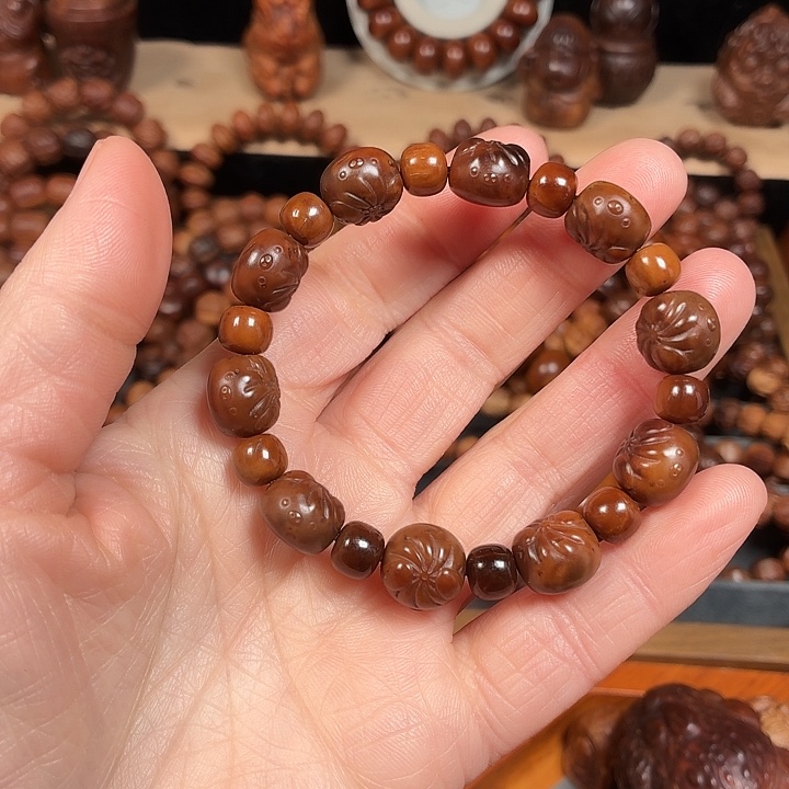 豆***儿库克吊坠库克雕刻手串