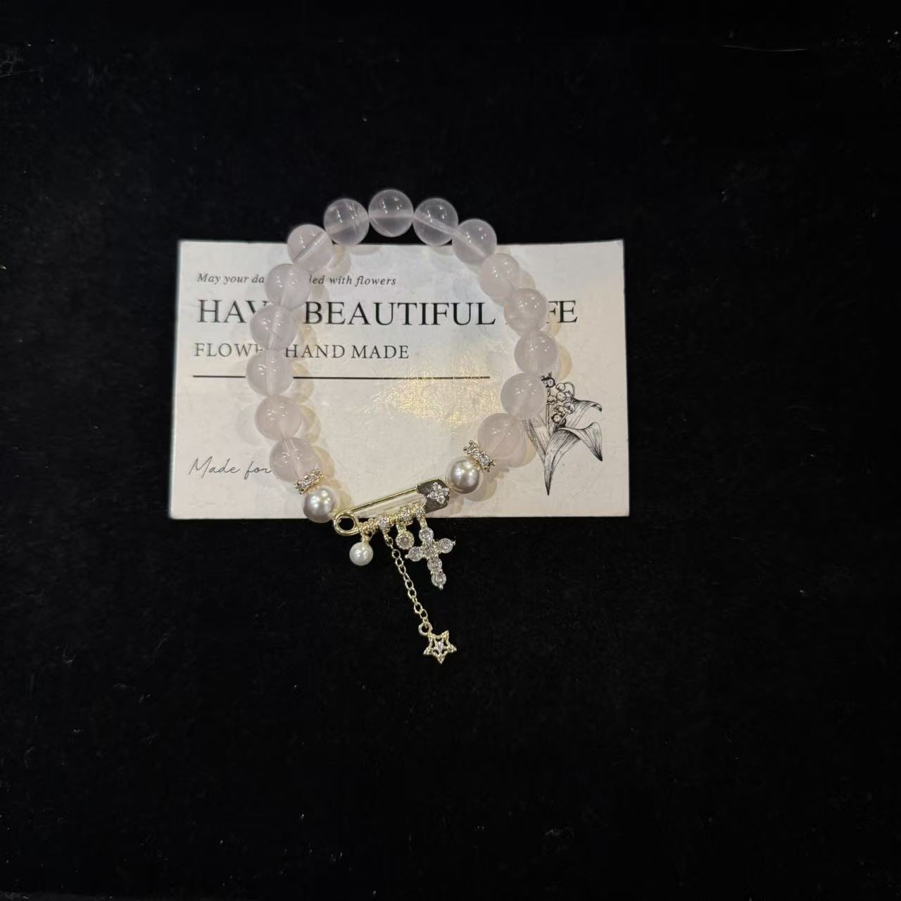 D864 9mm莫粉设计款手串 多样性发一 