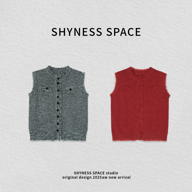 常规款无袖休闲风常规毛针织衫休闲马甲HB895