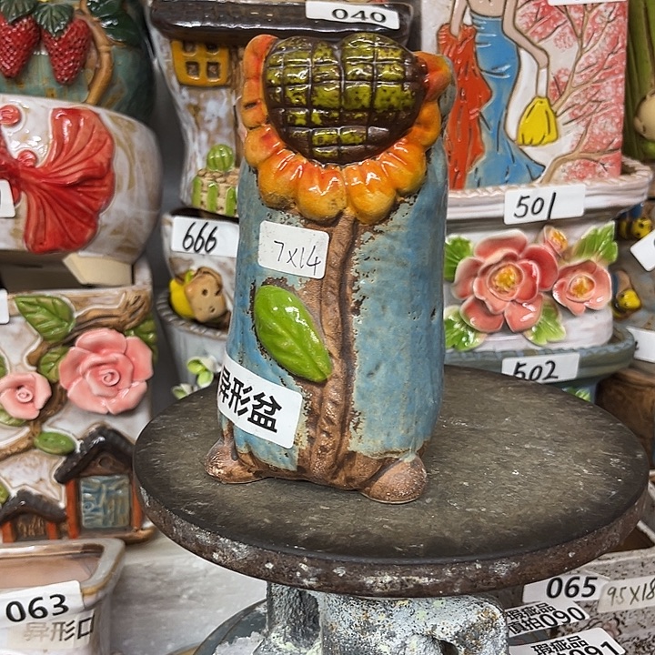 粗陶材质多肉花盆