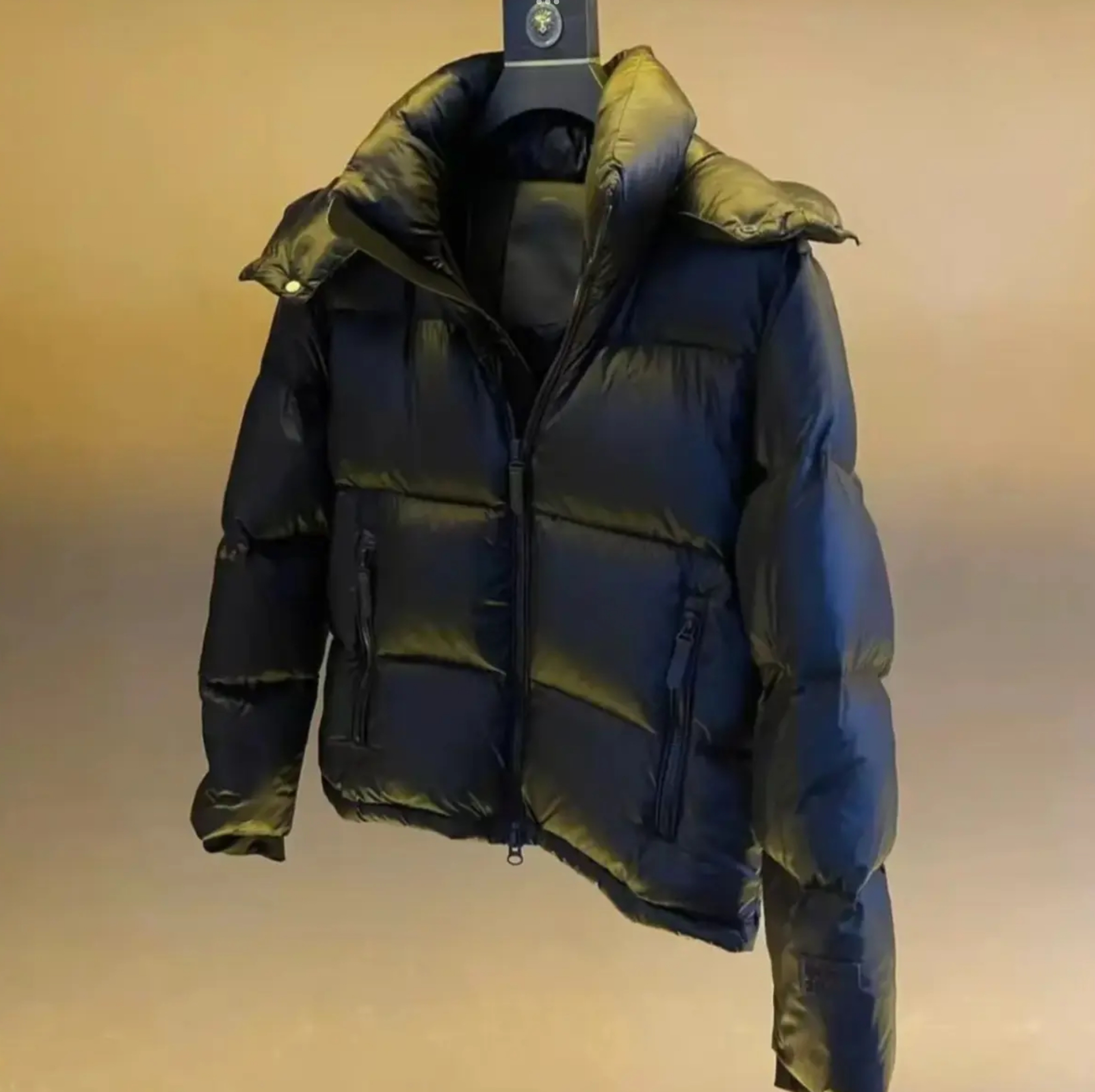 2025冬季新款时尚连帽可拆卸一体式五防羽绒服