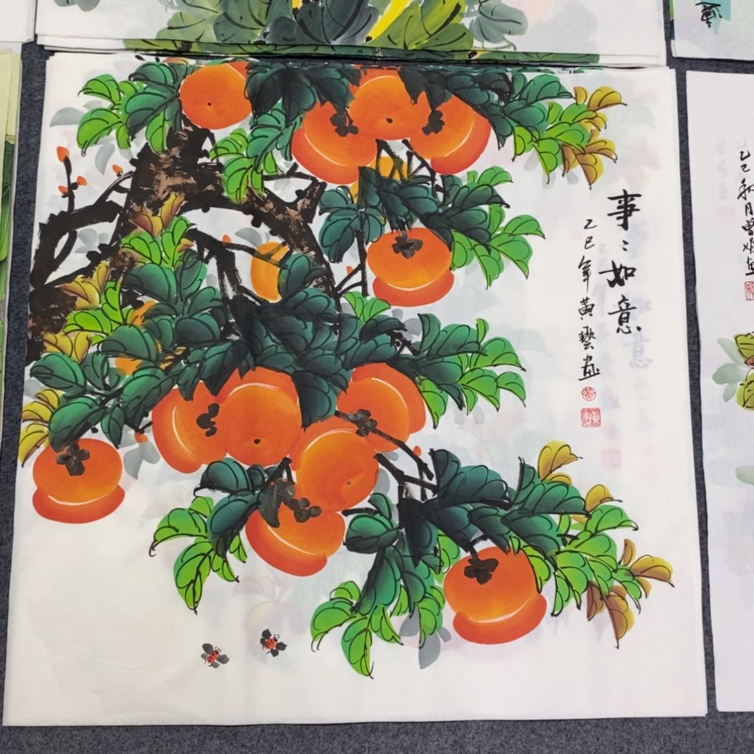 国画尺寸70✖️70精品手绘画