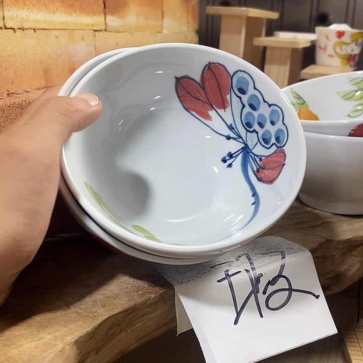 暇疵景德镇手绘高温釉下彩