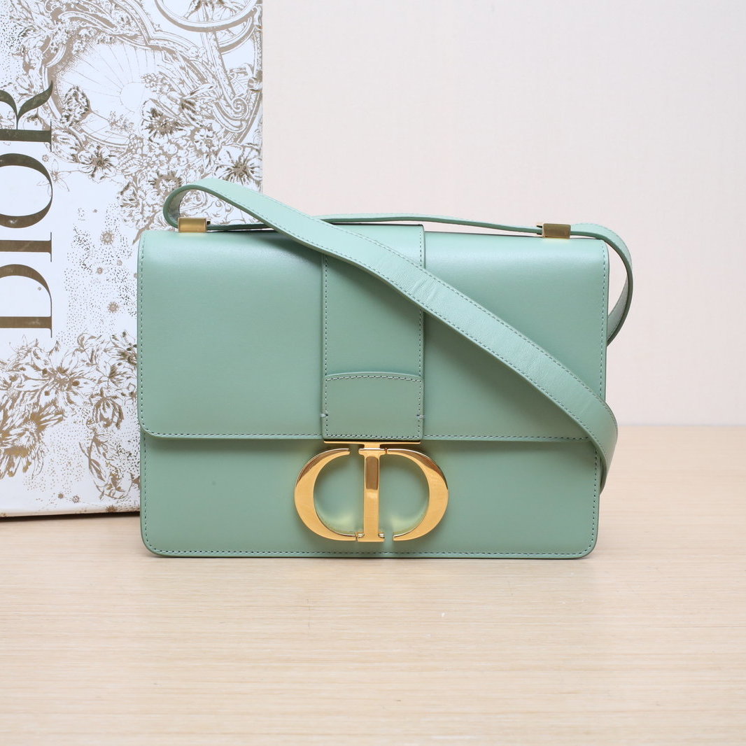 95新 DIOR/迪奥 【娇】活动30蒙田 皮肩带绿色 皮革C 2019 502576