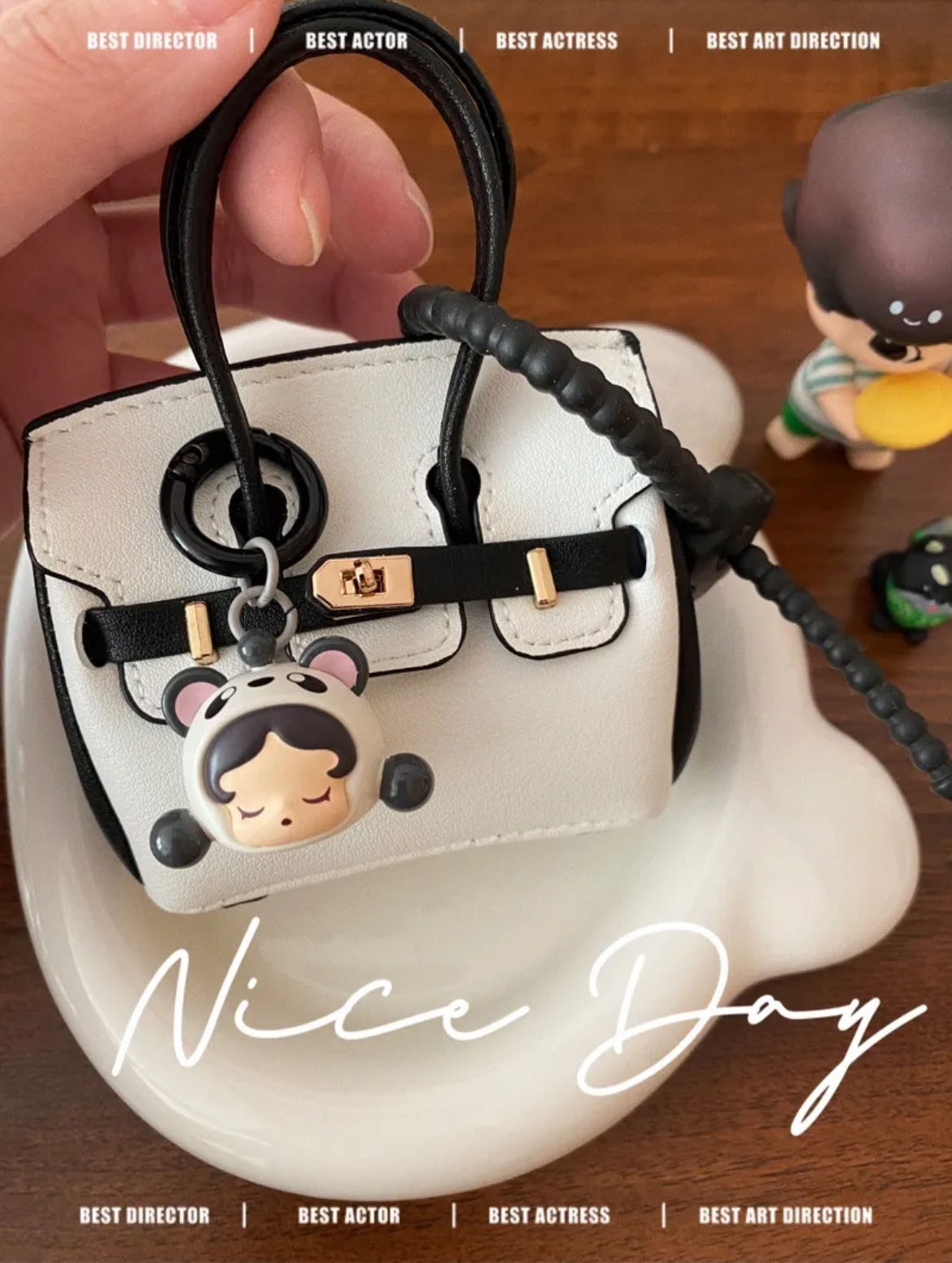 头层牛皮耳机包车钥匙包折叠手机包