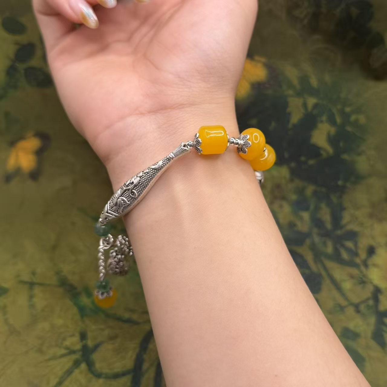 树脂手链 S1392-年年有余算盘珠手串无礼盒