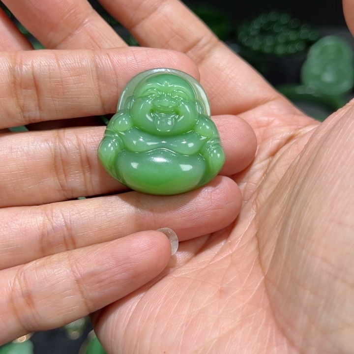 和田玉（碧玉）颈饰未镶嵌温*?