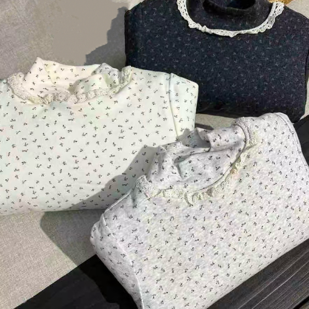 韩系碎花花边打底衣（超厚款）