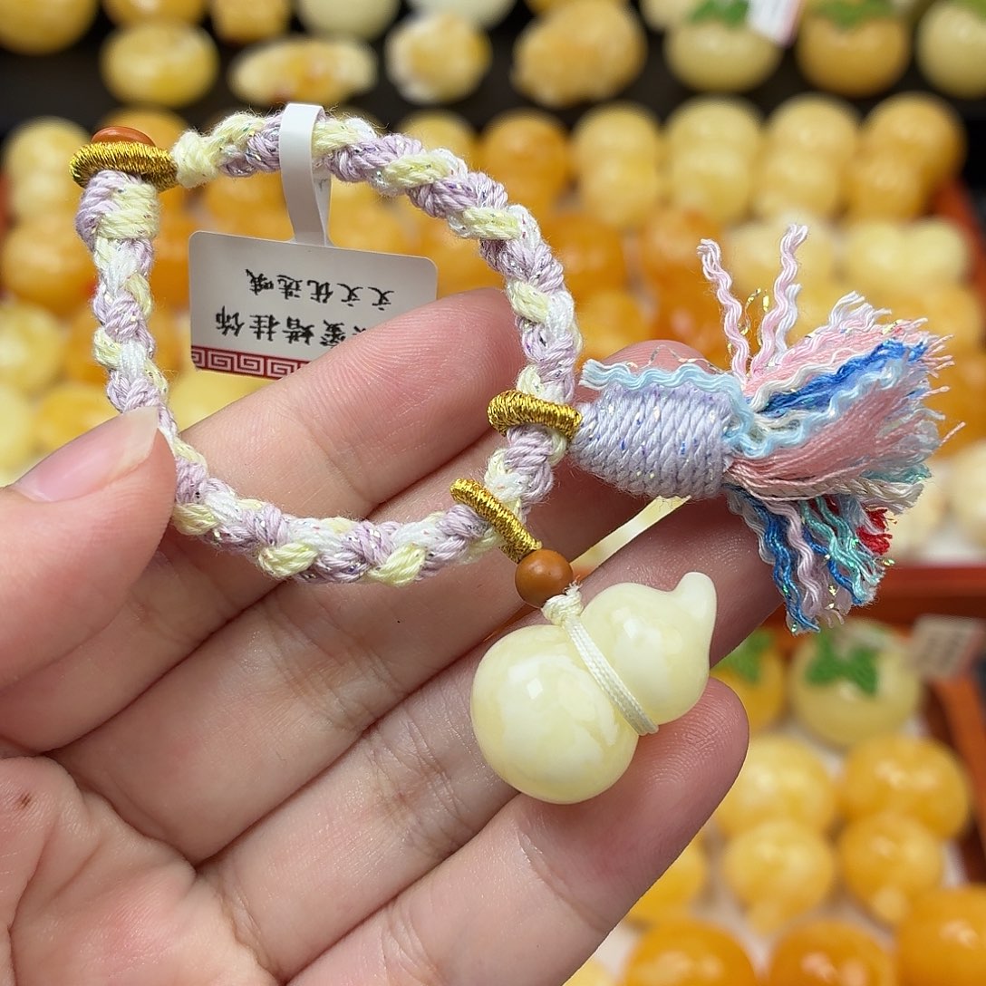 蜜蜡未镶嵌毛衣链蜜蜡