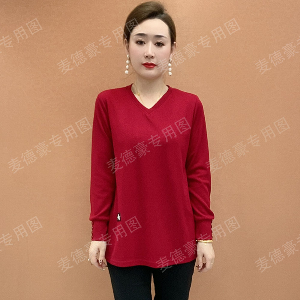 2025秋季新款休闲中老年女装气质妈妈装纯色长袖时尚百搭女士宽松