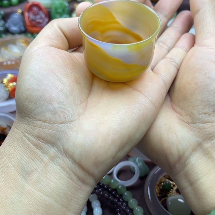 玛瑙/玉髓未镶嵌茶杯