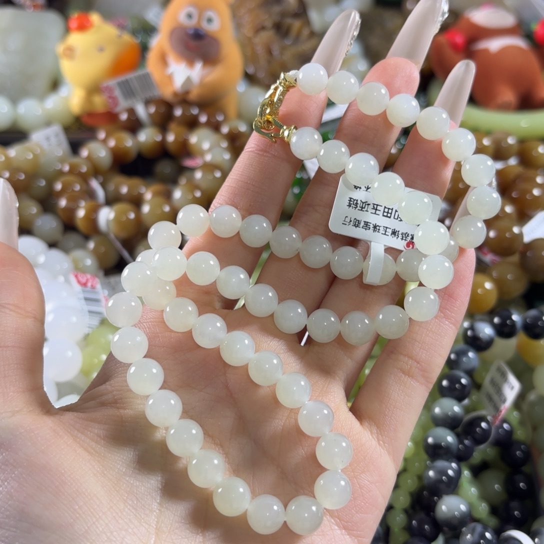 和田玉未镶嵌手链