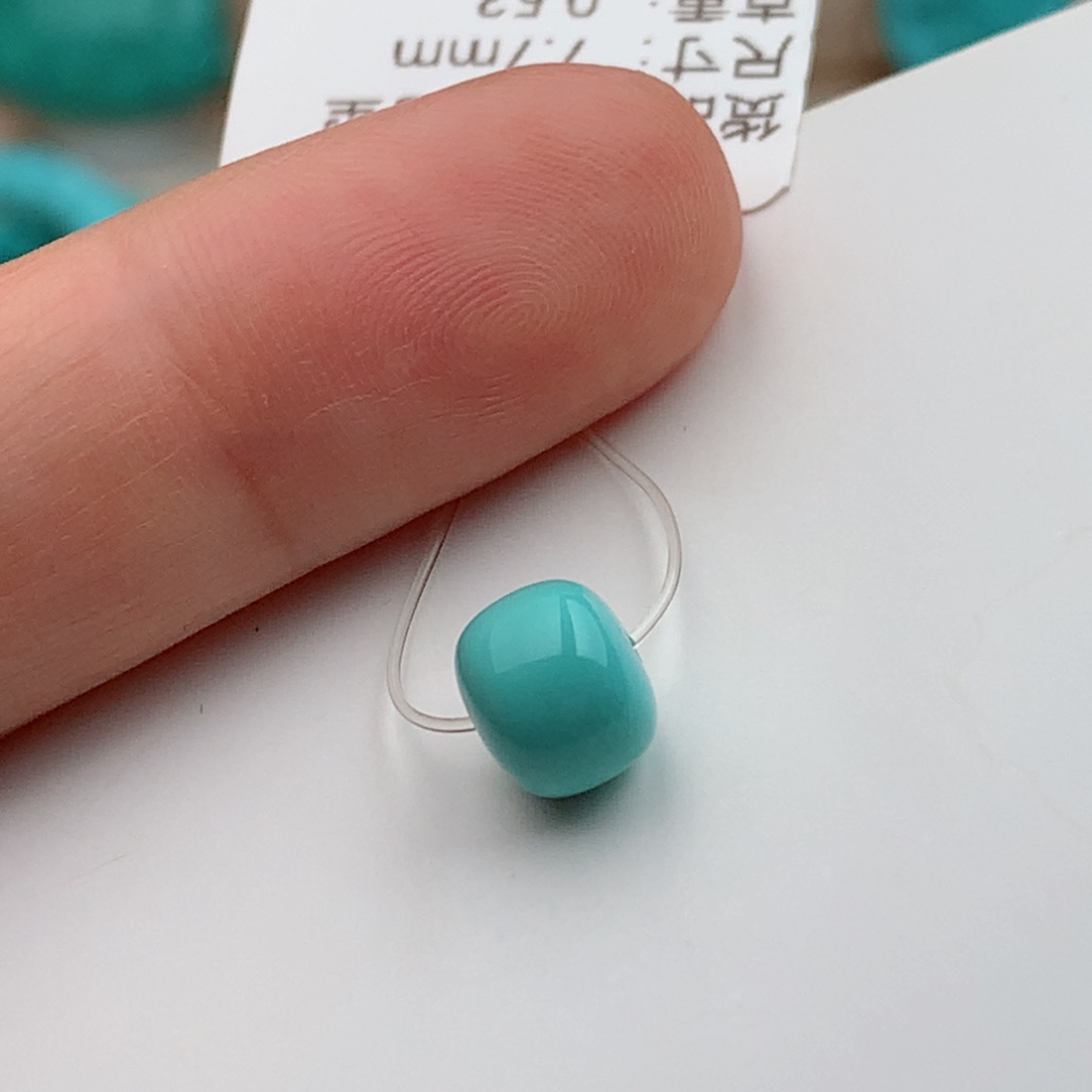 未镶嵌绿松石珠宝奇石7.7mm
