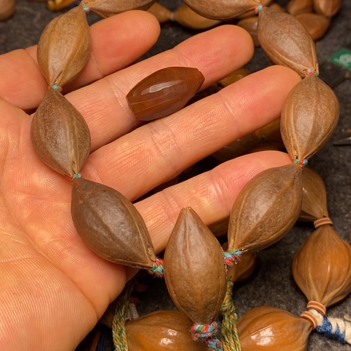 橄榄核手串1.6紫肉手持44号