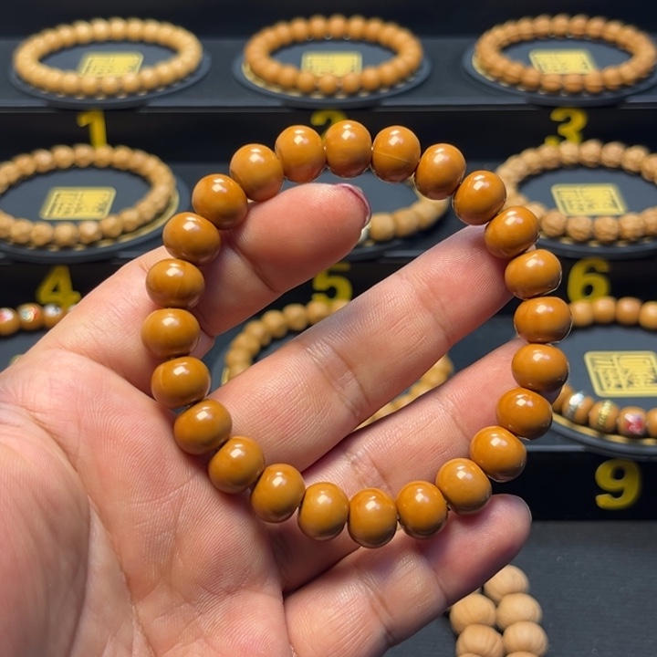手串猴头核桃全品精工龙岩料算盘珠送招财标