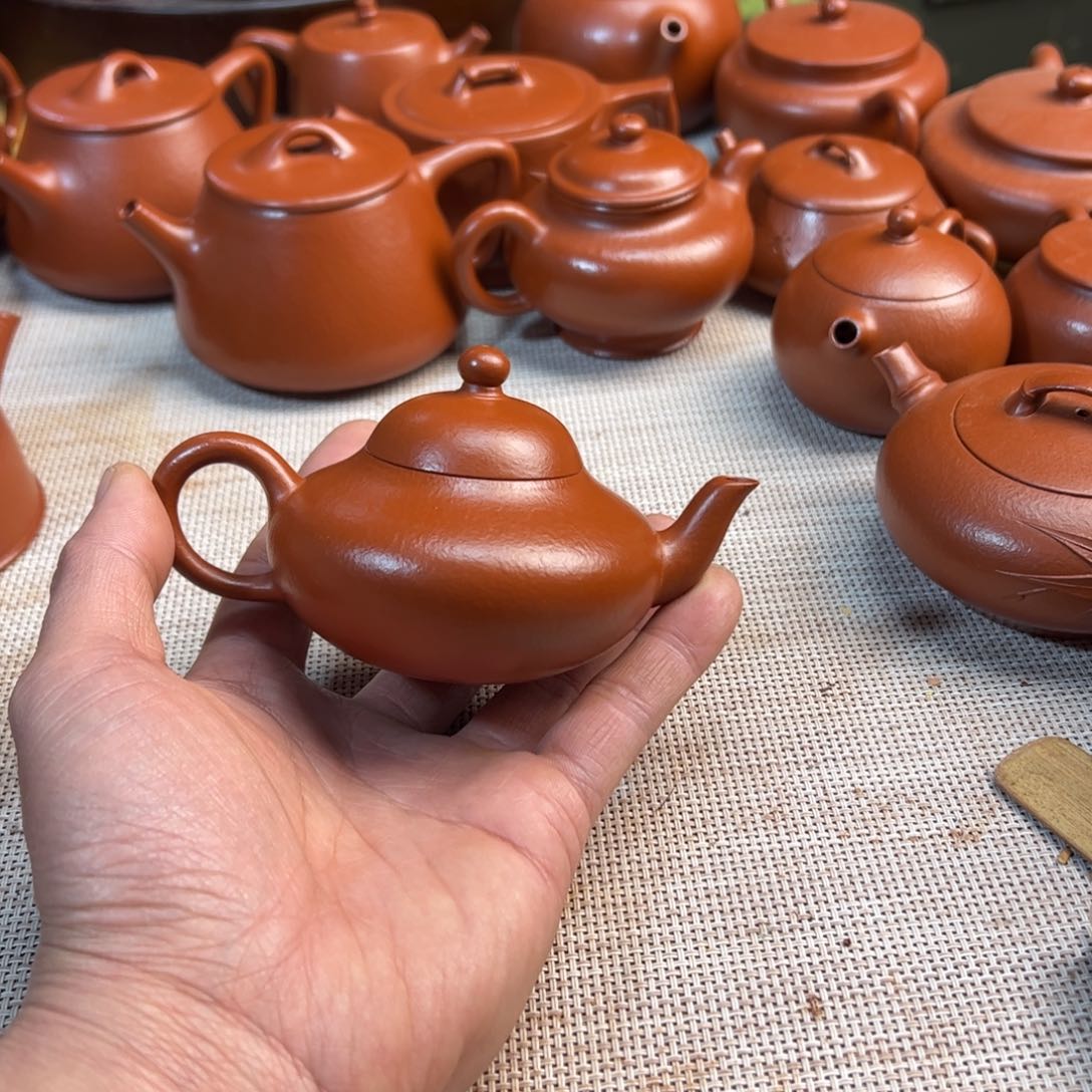 紫砂壶阿**！全手工制作梨型